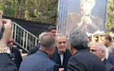 حضور رئیس جمهور در مراسم تشییع خیر مدرسه ساز