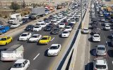 ترافیک در ورودی مشهد سنگین و پرحجم است