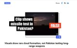 ادعای آزمایش موشک مافوق‌صوت توسط پاکستان